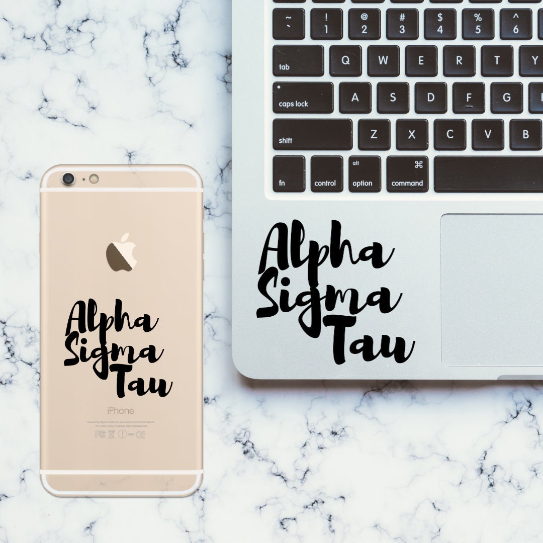 Alpha Sigma Tau Sorority Vinyl Transfer Decal / Sticker | Waterproof for Car, Laptop, Water Bottle, Cooler