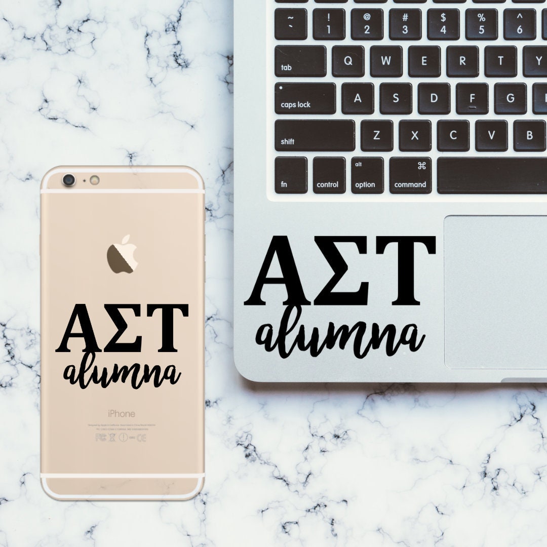 Alpha Sigma Tau Sorority Vinyl Transfer Decal / Sticker | Waterproof for Car, Laptop, Water Bottle, Cooler