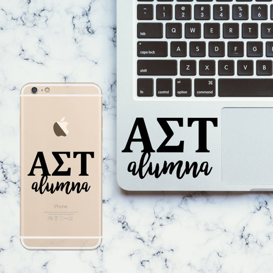 Alpha Sigma Tau Sorority Vinyl Transfer Decal / Sticker | Waterproof for Car, Laptop, Water Bottle, Cooler