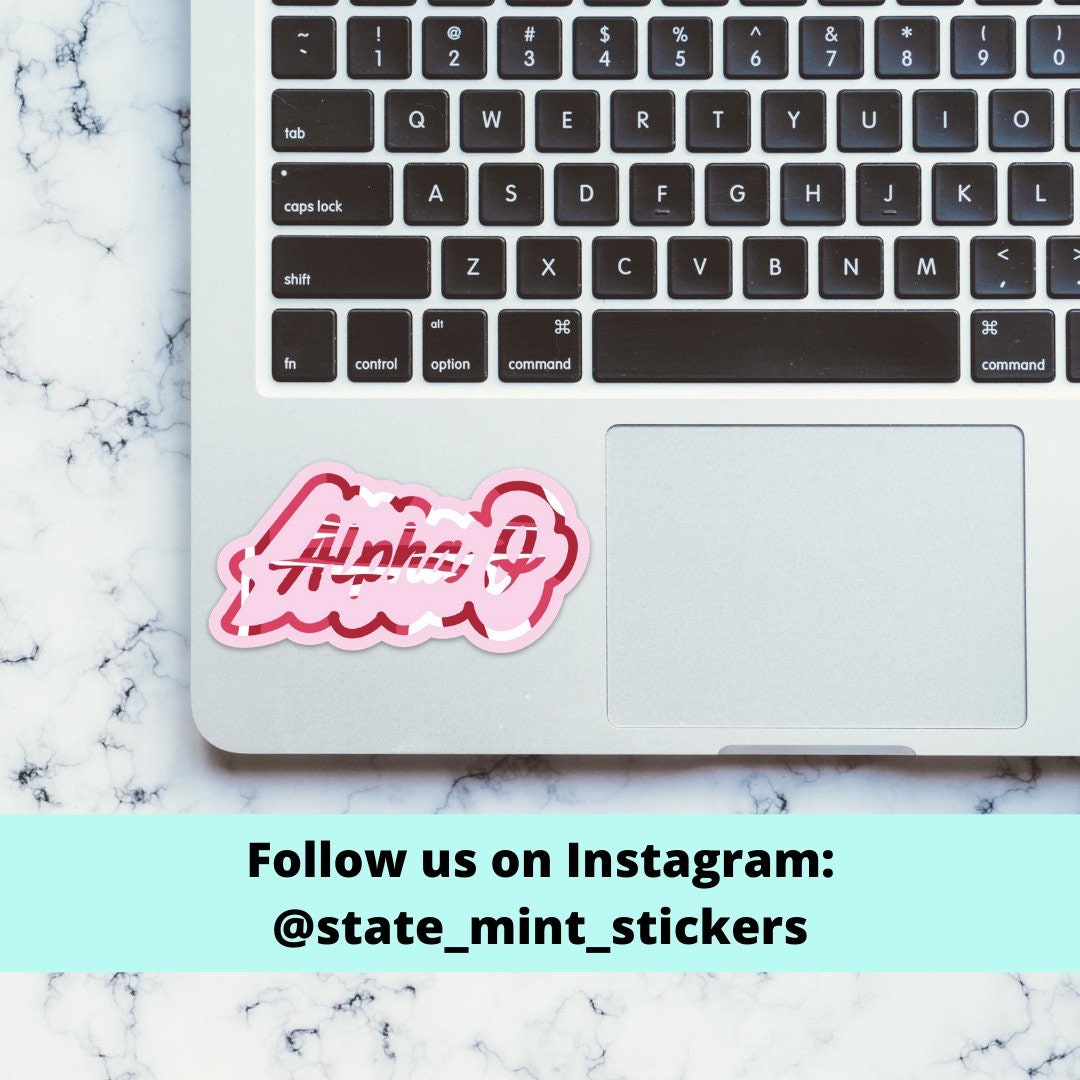 Alpha Omicron Pi Sorority Sticker | 3.5" | Vinyl Decal for Car, Laptop, Yeti, Cooler, Water Bottle, and More