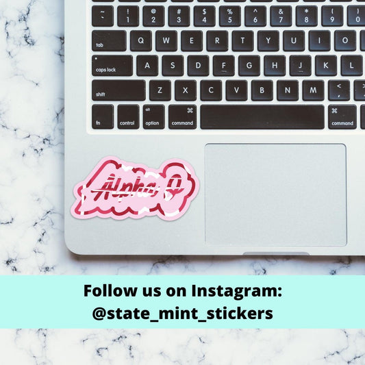 Alpha Omicron Pi Sorority Sticker | 3.5" | Vinyl Decal for Car, Laptop, Yeti, Cooler, Water Bottle, and More