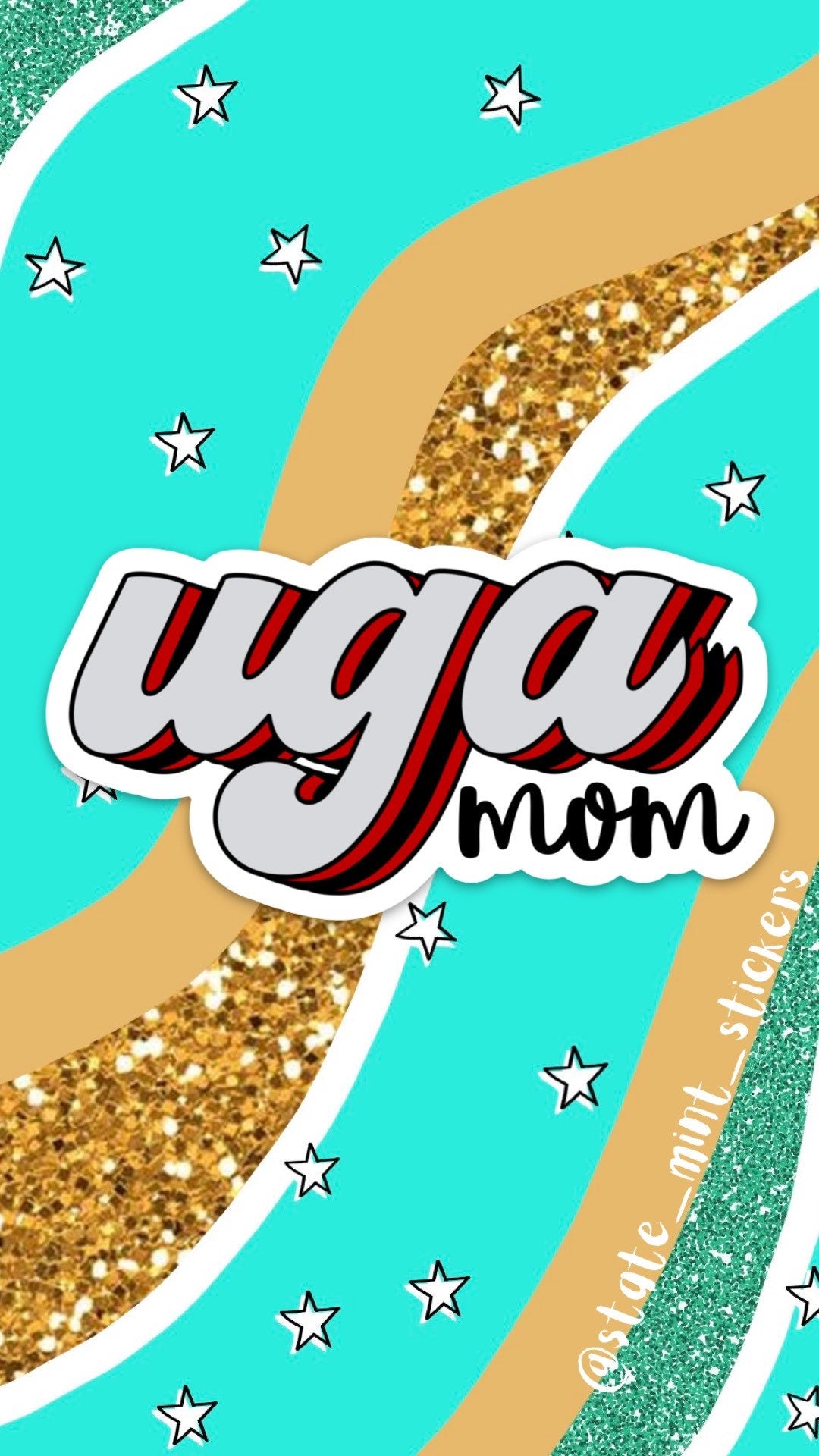 Georgia Mom / Mother / Parent Sticker / Decal | Perfect for Laptop, Water Bottle, Cooler, Flask, Car / Grad, Graduation, Graduate