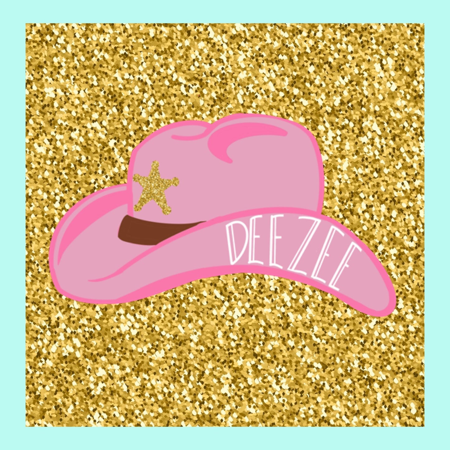 Delta Zeta Sorority Dee Zee Cowboy Hat YeeHaw Howdy Cowgirl Sticker / Decal