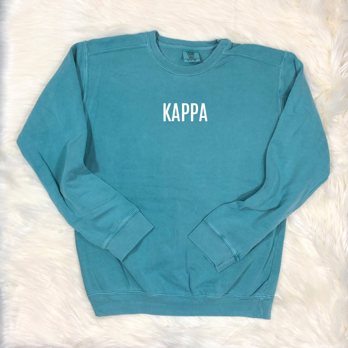 Kappa Kappa Gamma | Comfort Colors Crewneck Sweatshirt  | Sorority Sister, House Mom, Bid Day, Big Little Gift, greek letters, kkg little
