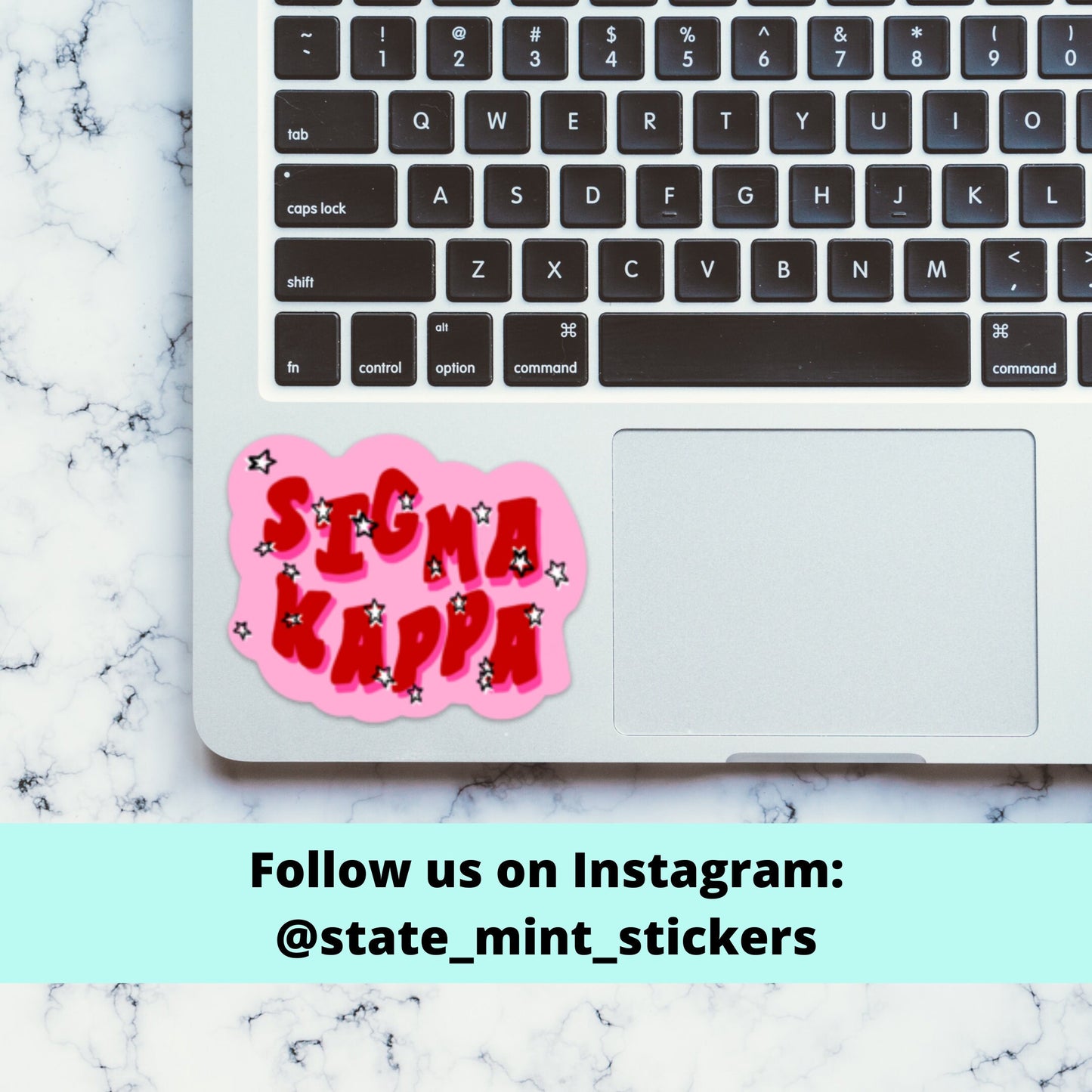 Sigma Kappa Sorority ΣΚ Stars Sticker  | 4" Wide