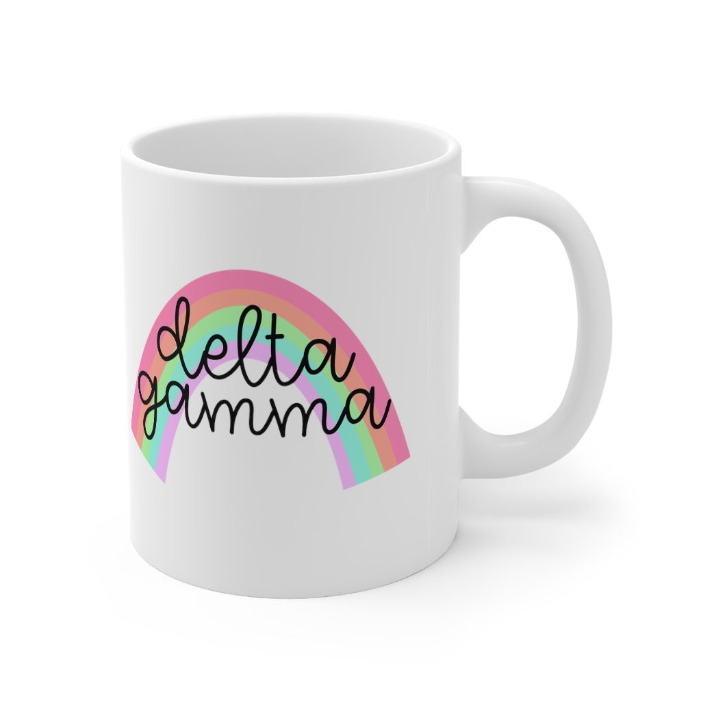 Delta Gamma Sorority 11 oz Coffee Mug | Perfect Big Little Bid Day New Member Gift
