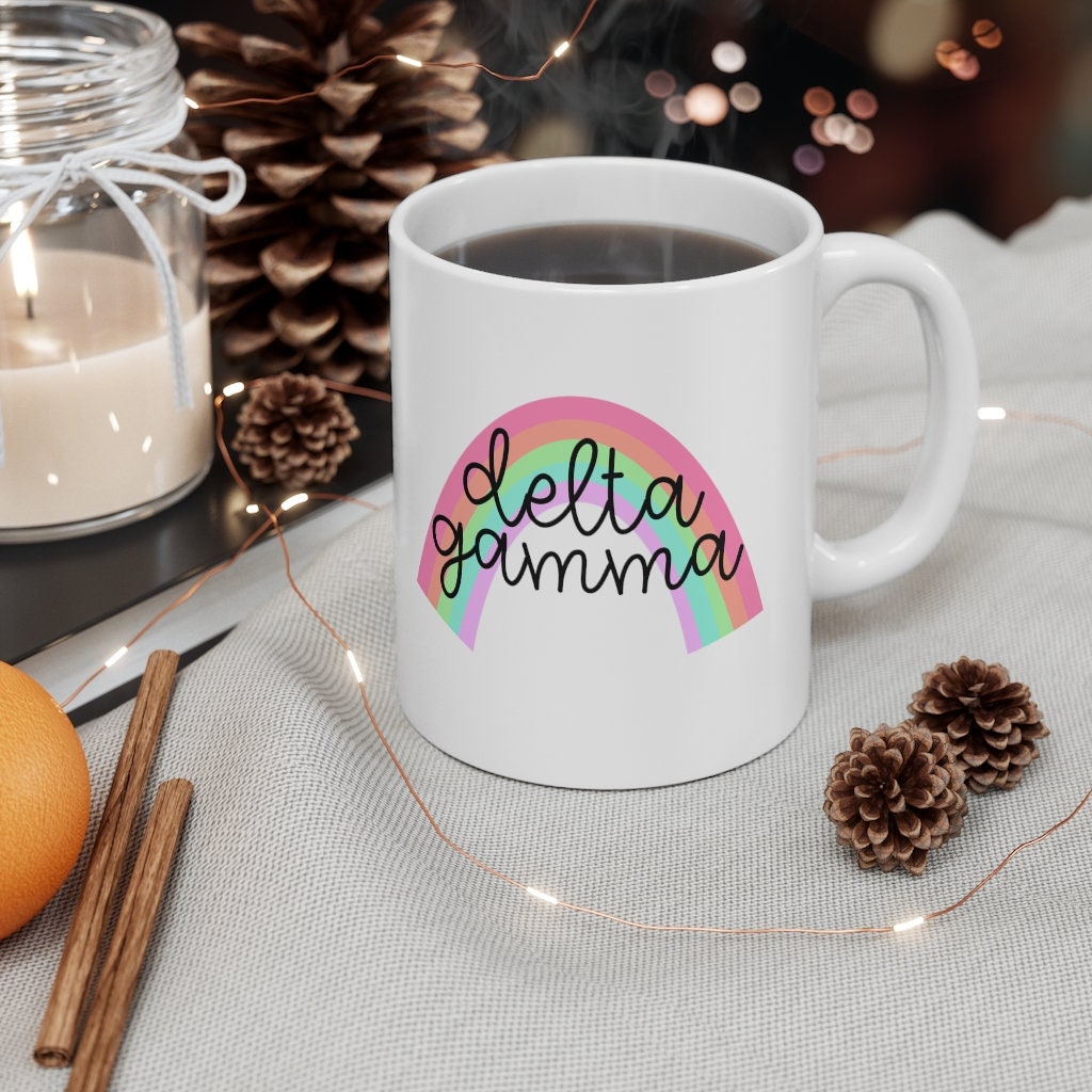 Delta Gamma Sorority 11 oz Coffee Mug | Perfect Big Little Bid Day New Member Gift