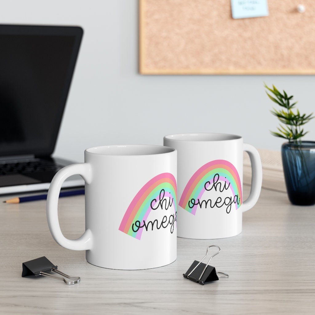 Chi Omega Sorority Ceramic 11oz Coffee Mug
