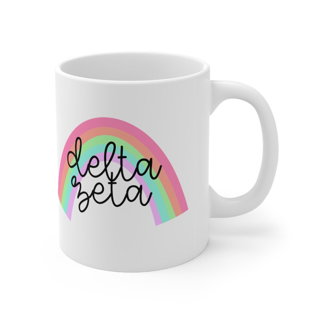 Delta Zeta Sorority Ceramic Coffee Mug 11oz