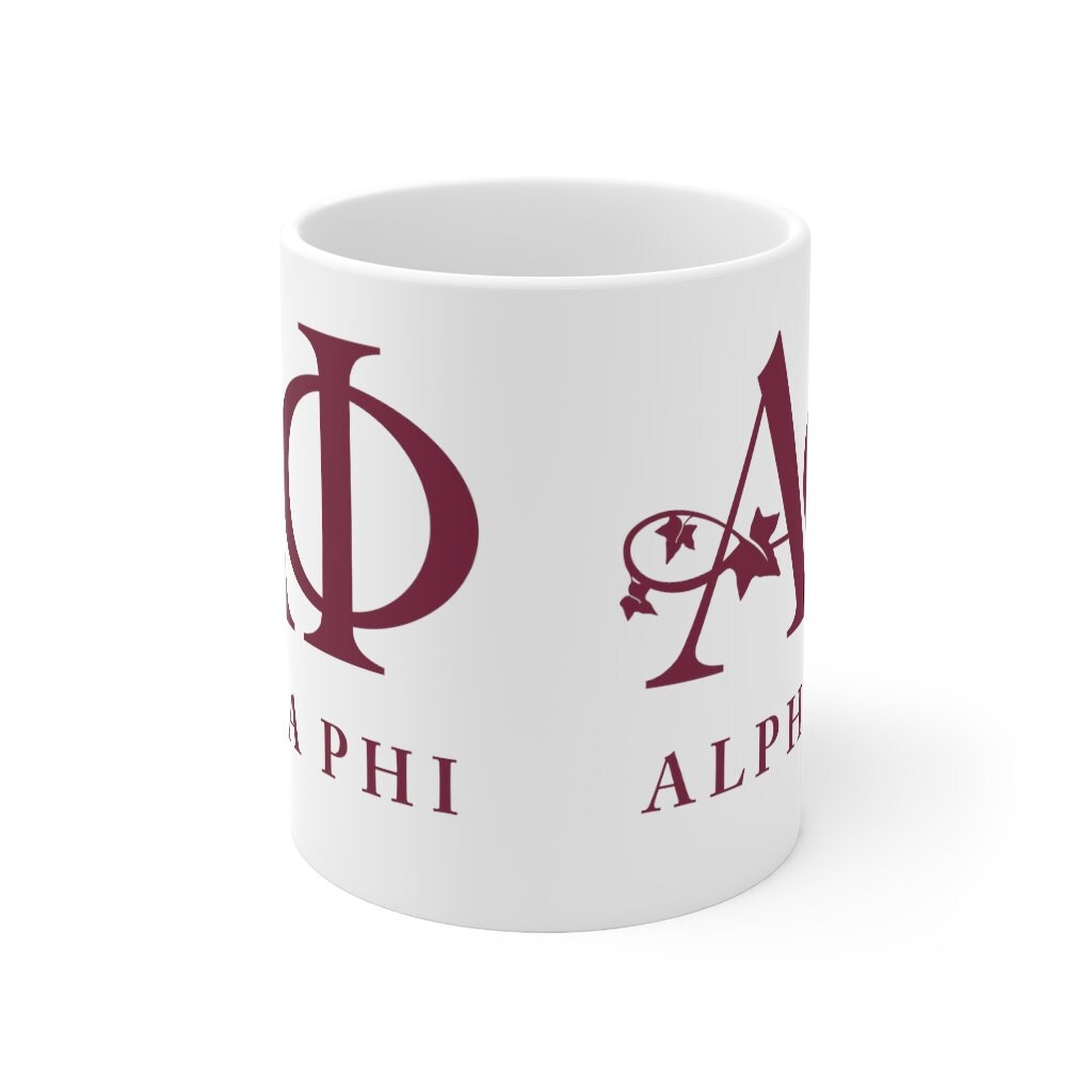 Alpha Phi Sorority Ceramic Coffee Mug / Cup - 11oz - Perfect Stocking Stuffer