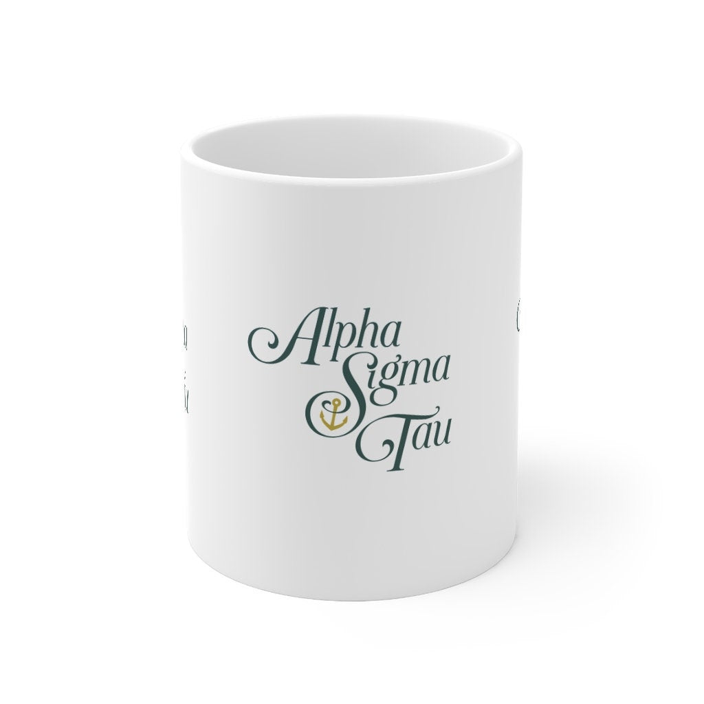 Alpha Sigma Tau Sorority Ceramic Coffee Mug 11oz