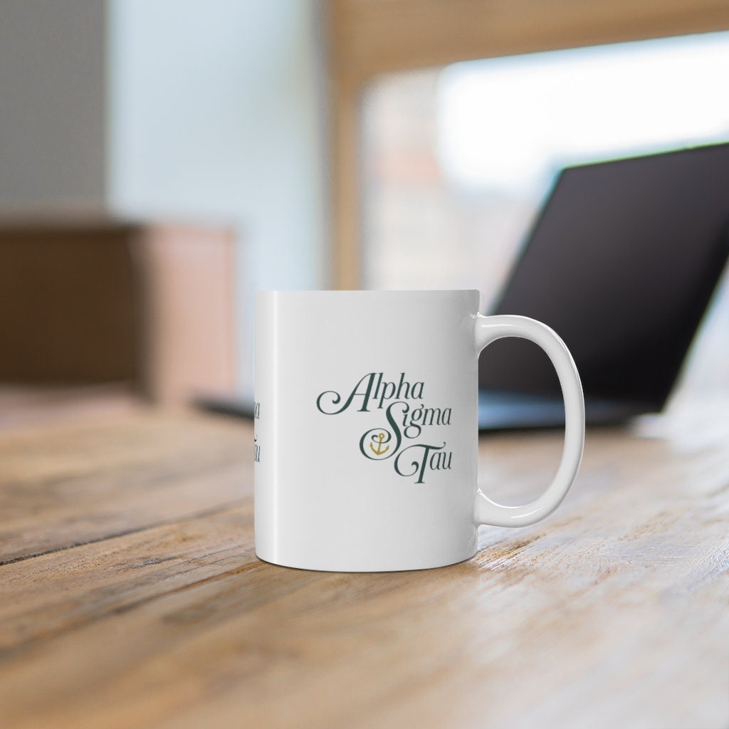 Alpha Sigma Tau Sorority Ceramic Coffee Mug 11oz