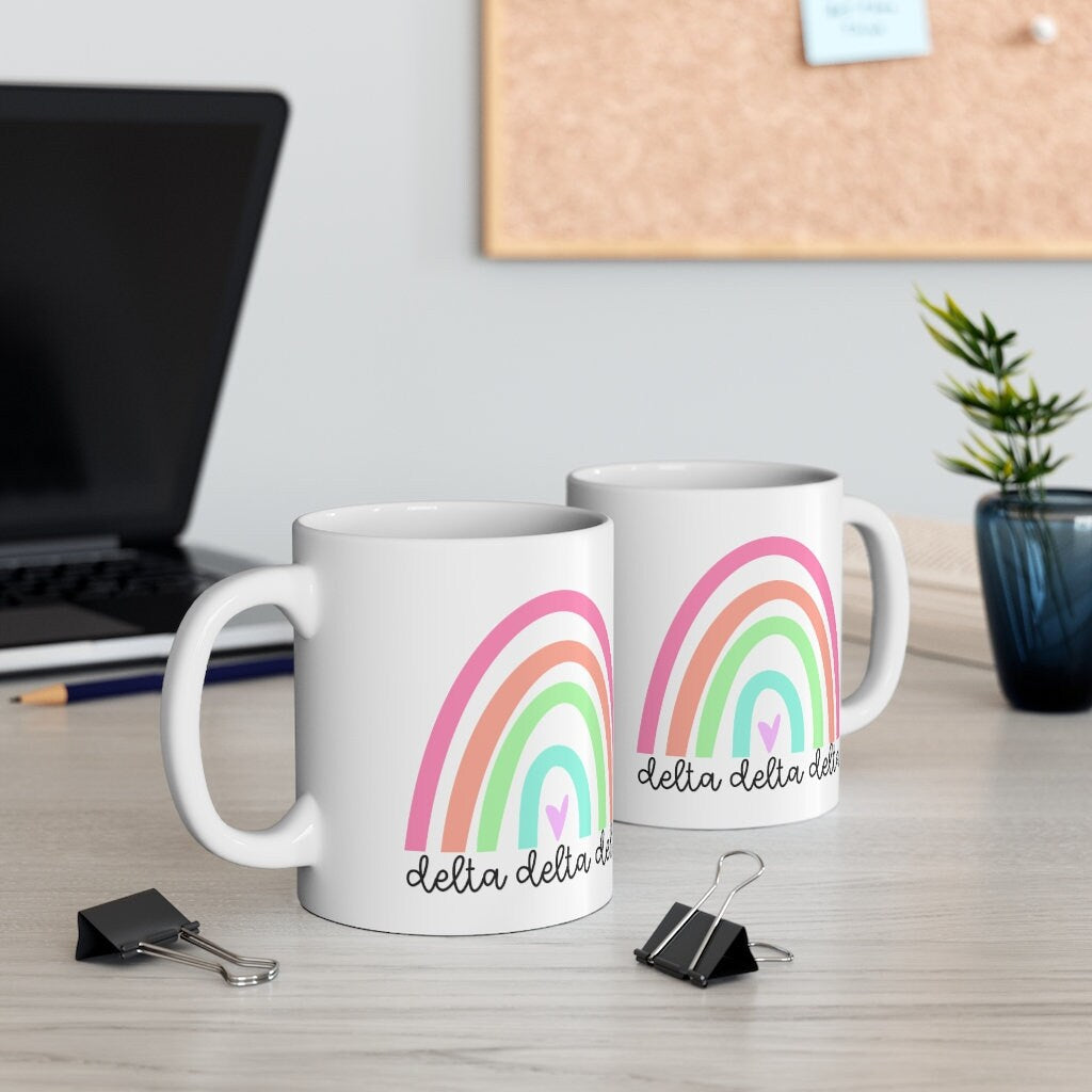 Delta Delta Delta Tri Delta Sorority Coffee Mug | Perfect Big Little Bid Day New Member Gift