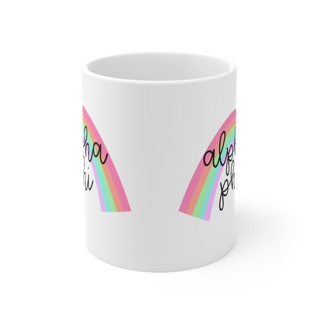 Alpha Phi Sorority Ceramic Coffee Mug 11oz