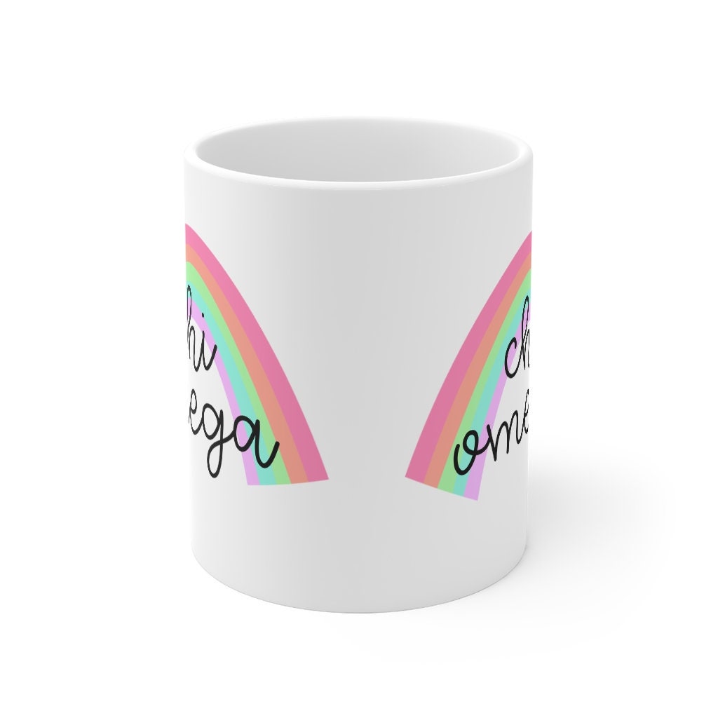 Chi Omega Sorority Ceramic 11oz Coffee Mug