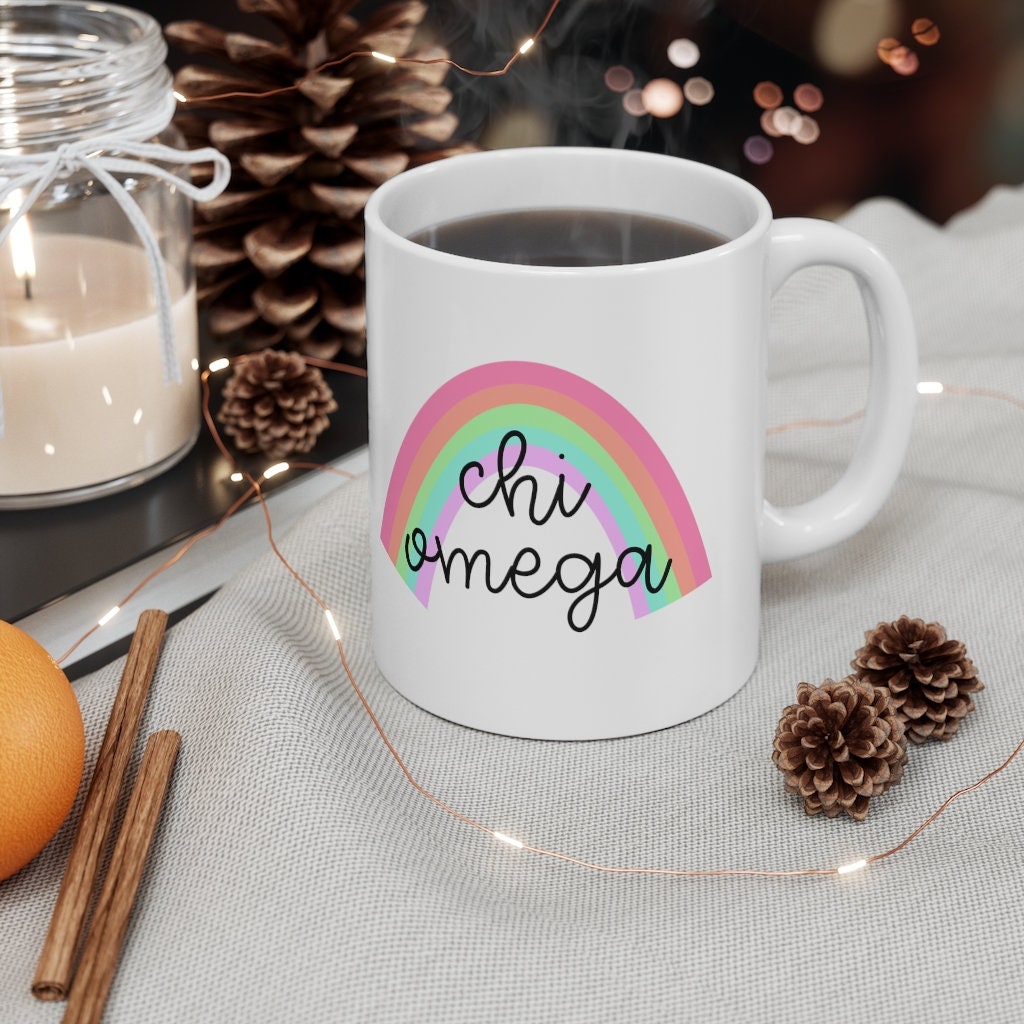 Chi Omega Sorority Ceramic 11oz Coffee Mug