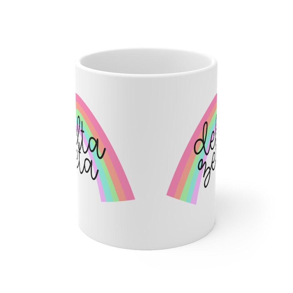 Delta Zeta Sorority Ceramic Coffee Mug 11oz