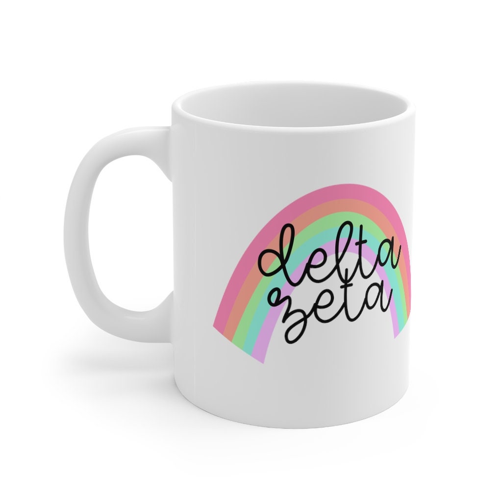 Delta Zeta Sorority Ceramic Coffee Mug 11oz
