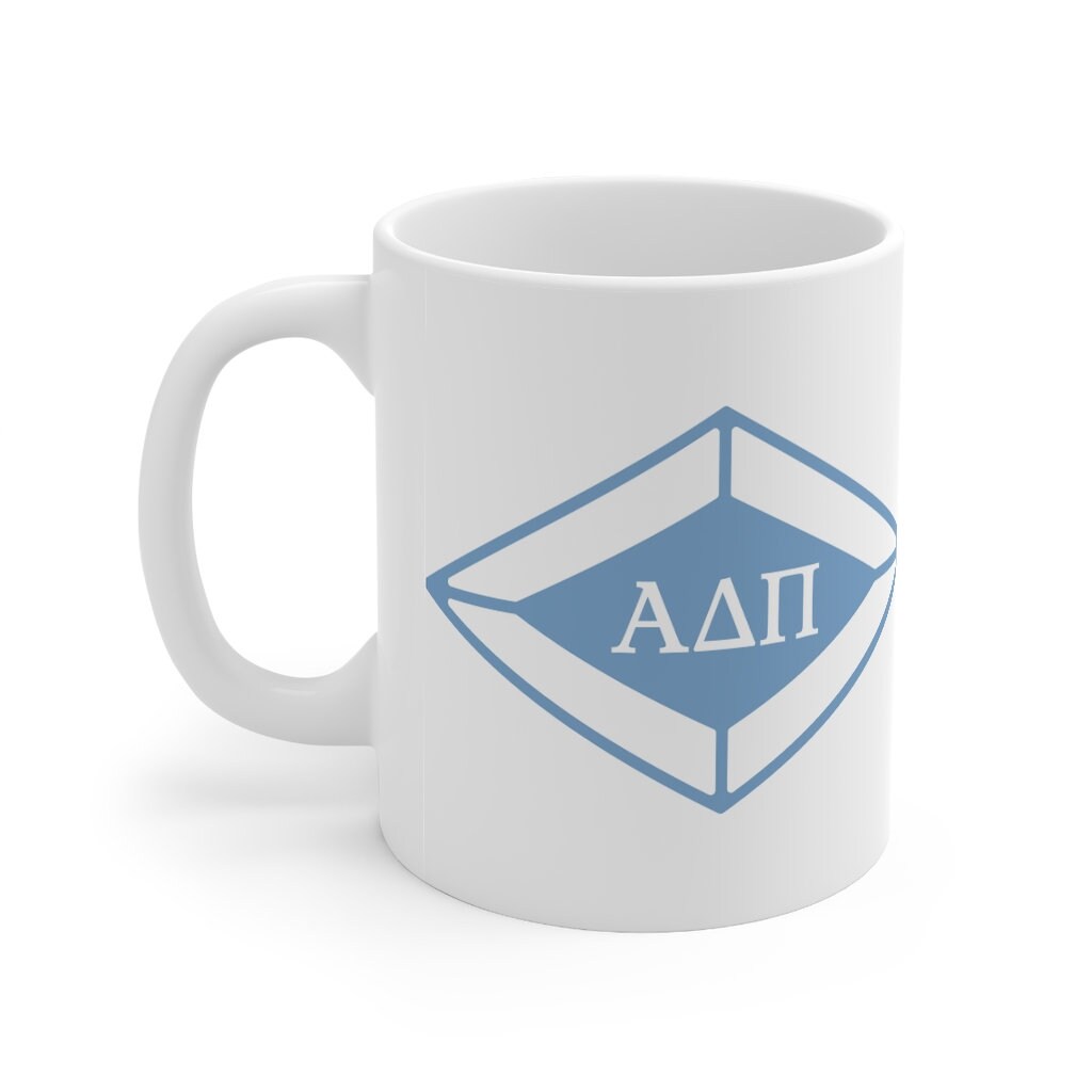Alpha Delta Pi Sorority Ceramic Coffee Mug ADPi | Perfect Big Little Bid Day New Member Gift