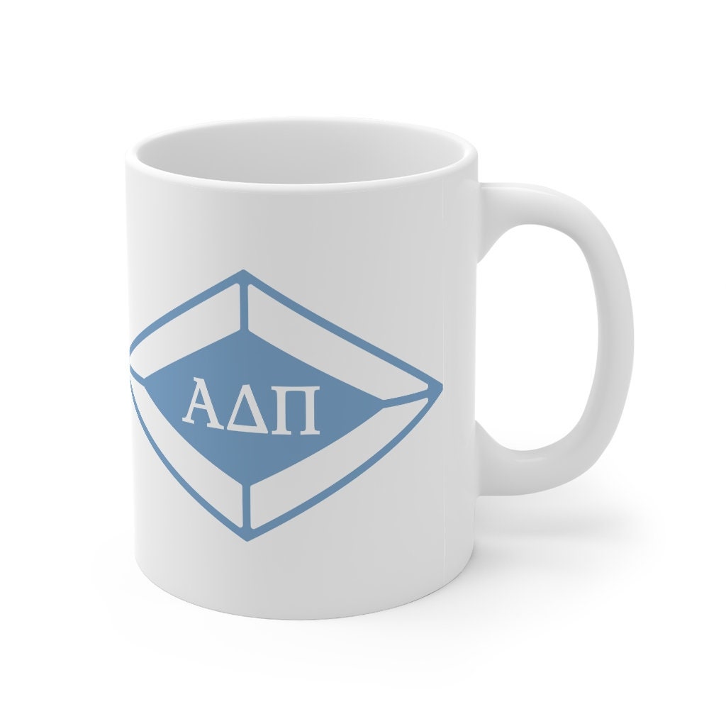 Alpha Delta Pi Sorority Ceramic Coffee Mug ADPi | Perfect Big Little Bid Day New Member Gift