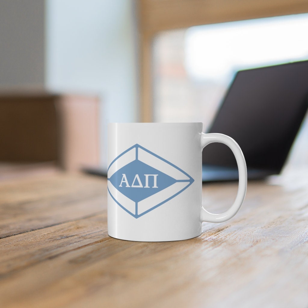 Alpha Delta Pi Sorority Ceramic Coffee Mug ADPi | Perfect Big Little Bid Day New Member Gift