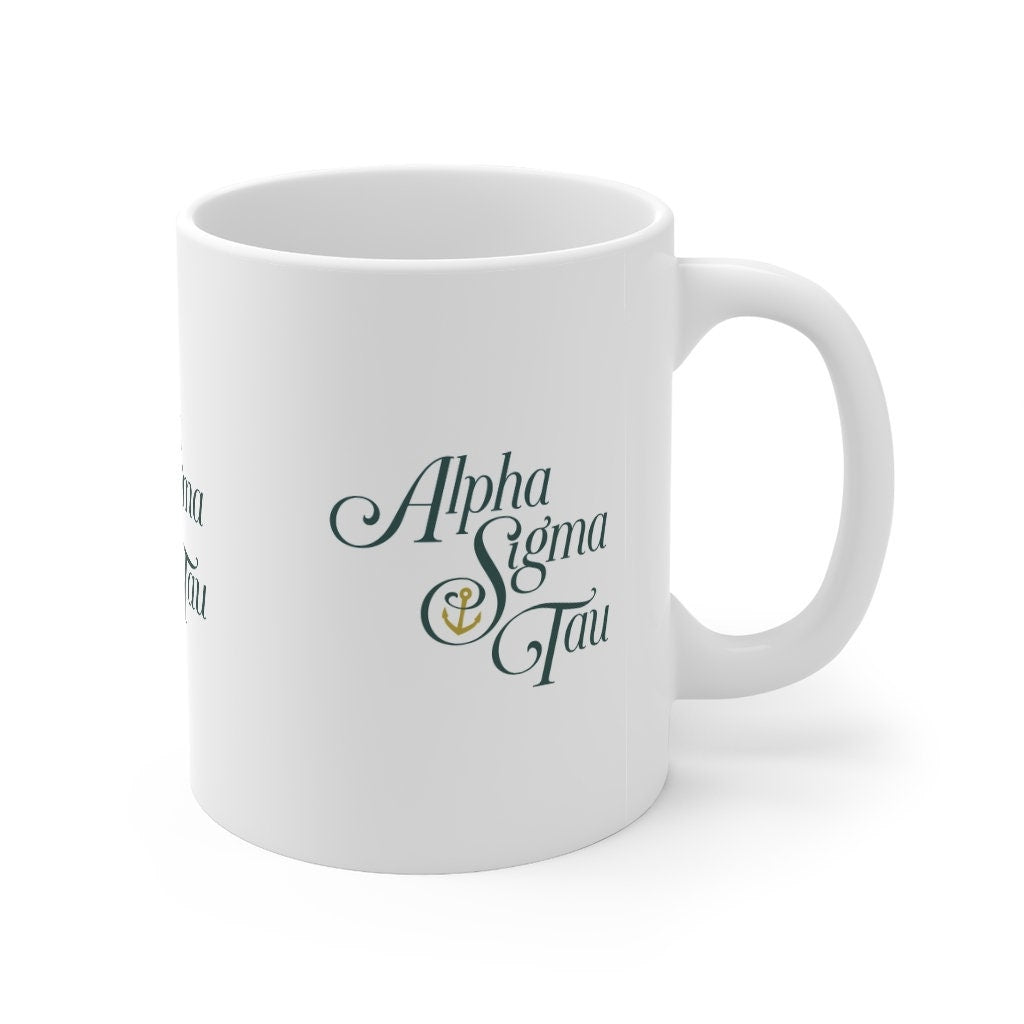 Alpha Sigma Tau Sorority Ceramic Coffee Mug 11oz