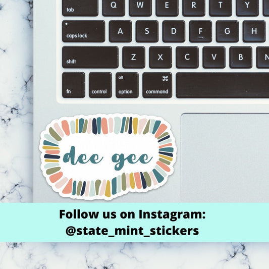 Delta Gamma Sorority Sticker / Decal | 3.5", for big little, bid day, sticker pack, sorority sticker, delta gamma laptop sticker