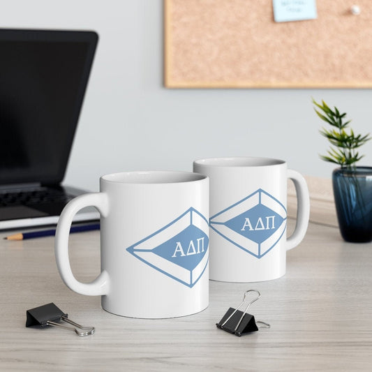 Alpha Delta Pi Sorority Ceramic Coffee Mug ADPi | Perfect Big Little Bid Day New Member Gift