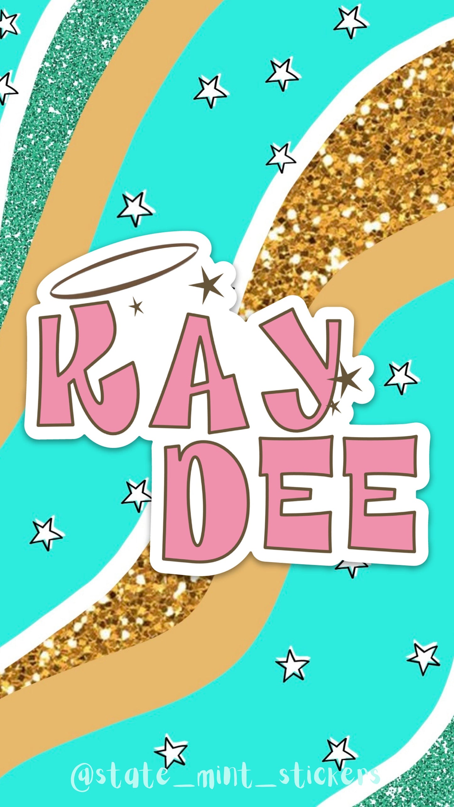 Kappa Delta Sorority Kaydee Pink Bratz Sticker  / Decal |  for Car, Laptop, Mug, Cup, Cooler, Planner