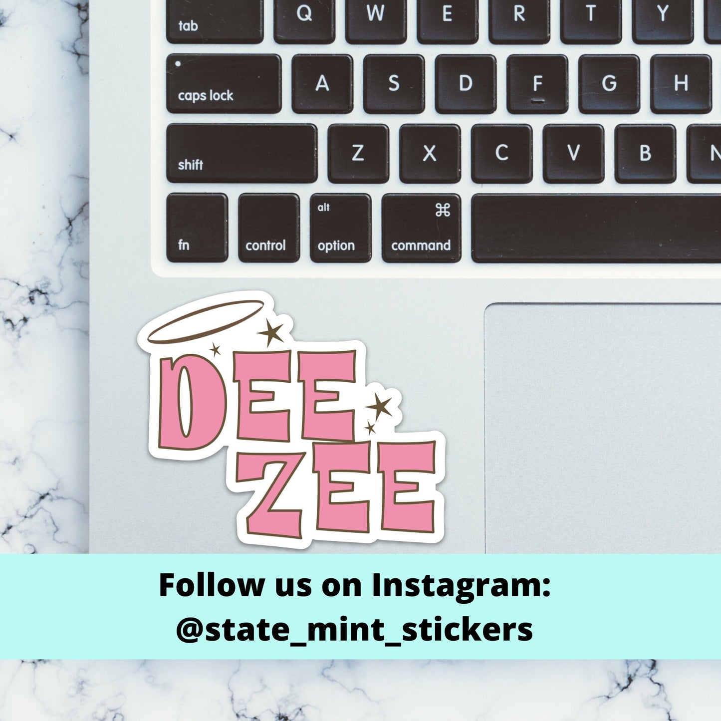 Delta Zeta Pink Pink Halo Dee Zee Sorority Sticker / Decal  | 3.5" Wide