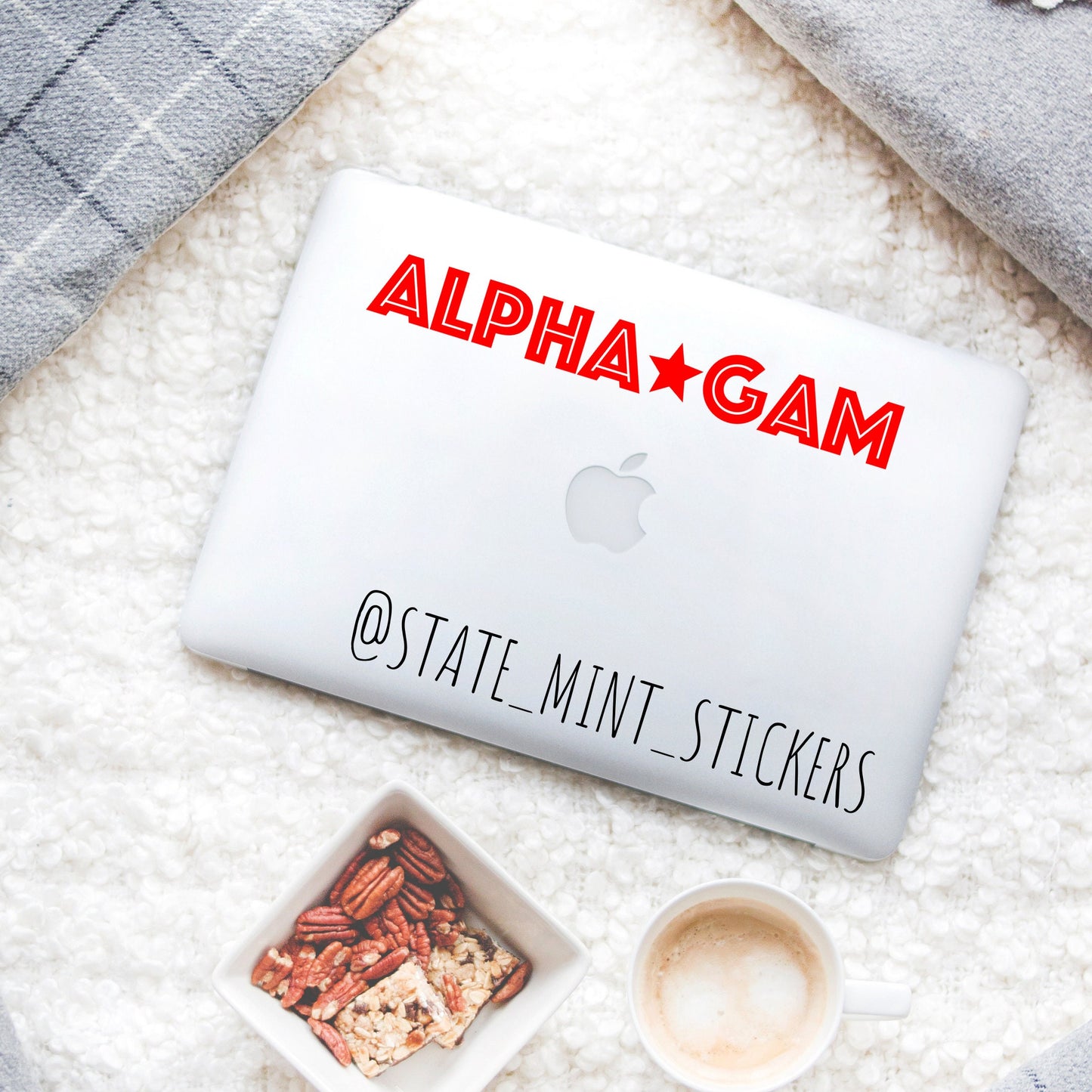 Alpha Gamma Delta  Star Sorority Vinyl Transfer Decal / Sticker | Waterproof for Car, Laptop, Water Bottle, Cooler