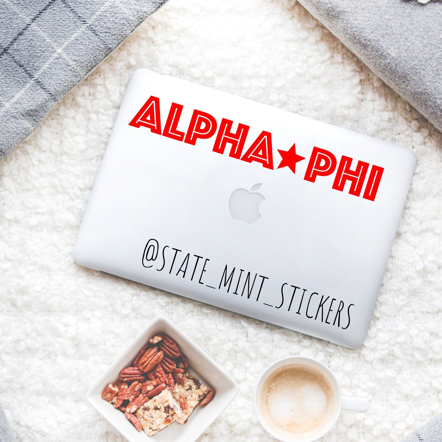 Alpha Phi Sorority  Star Vinyl Transfer Decal / Sticker | Waterproof for Car, Laptop, Water Bottle, Cooler