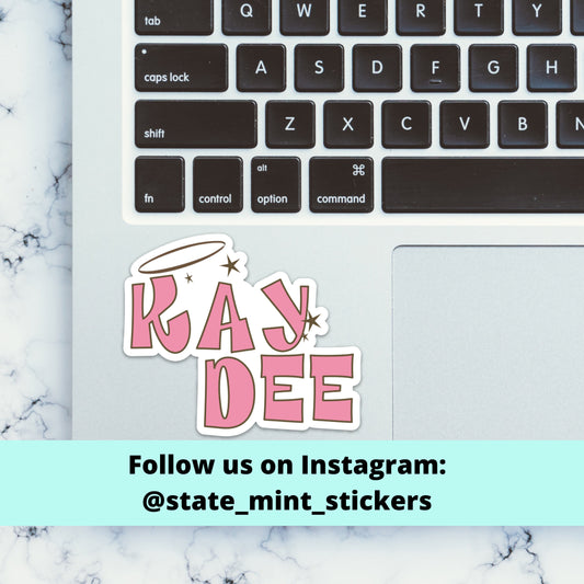 Kappa Delta Sorority Kaydee Pink Bratz Sticker  / Decal |  for Car, Laptop, Mug, Cup, Cooler, Planner