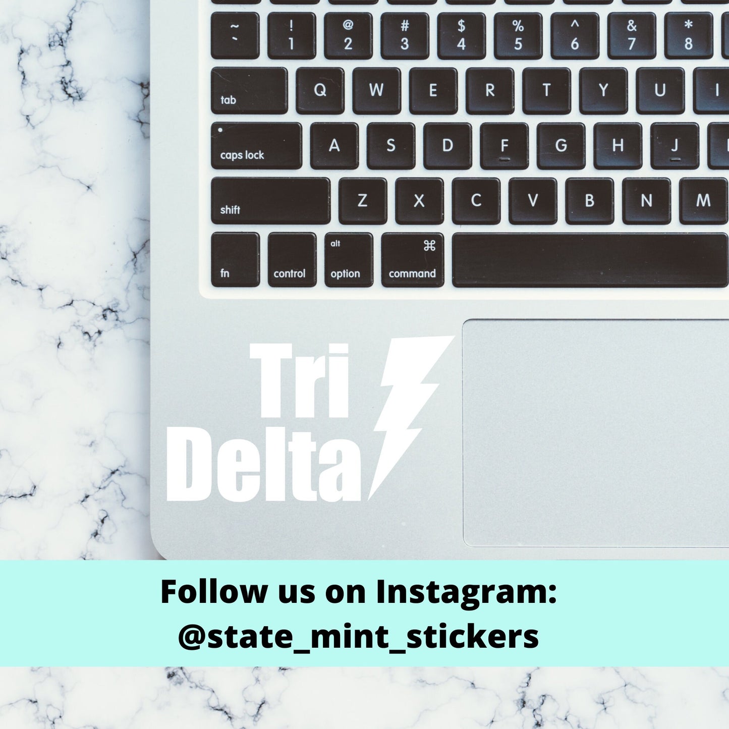 Delta Delta Delta Tri Delta Sorority Lightning Bolt Vinyl Transfer Decal / Sticker | Waterproof for Car, Laptop, Water Bottle, Cooler