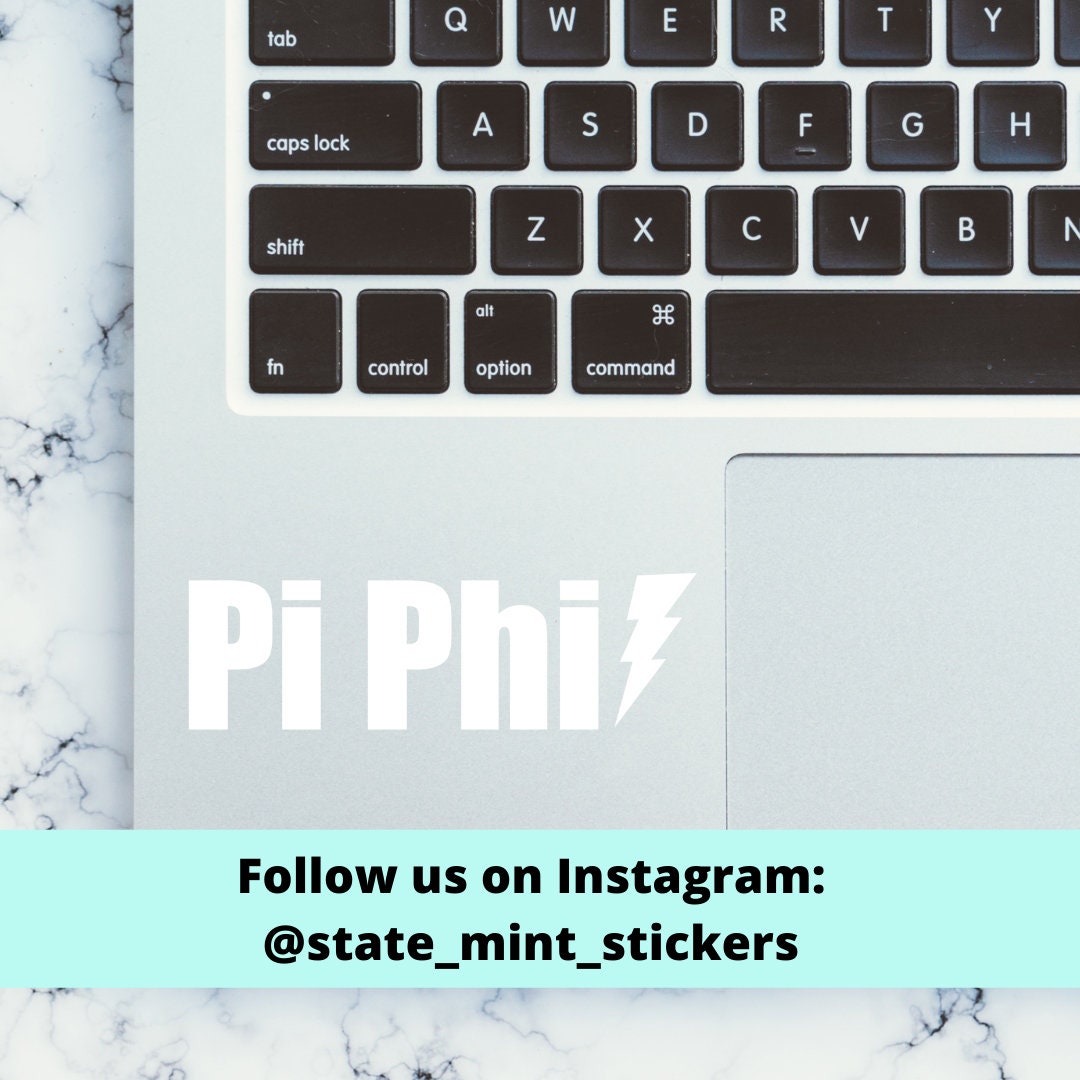 Pi Beta Phi Sorority Lighting Bolt Vinyl Transfer Decal / Sticker | Waterproof for Car, Laptop, Water Bottle, Cooler, laptop sticker car