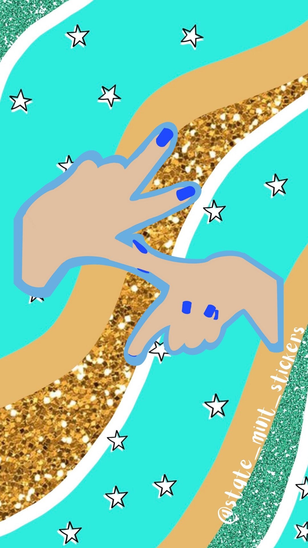 Kappa Kappa Gamma Sorority Hand Sign Decal / Sticker | 4”