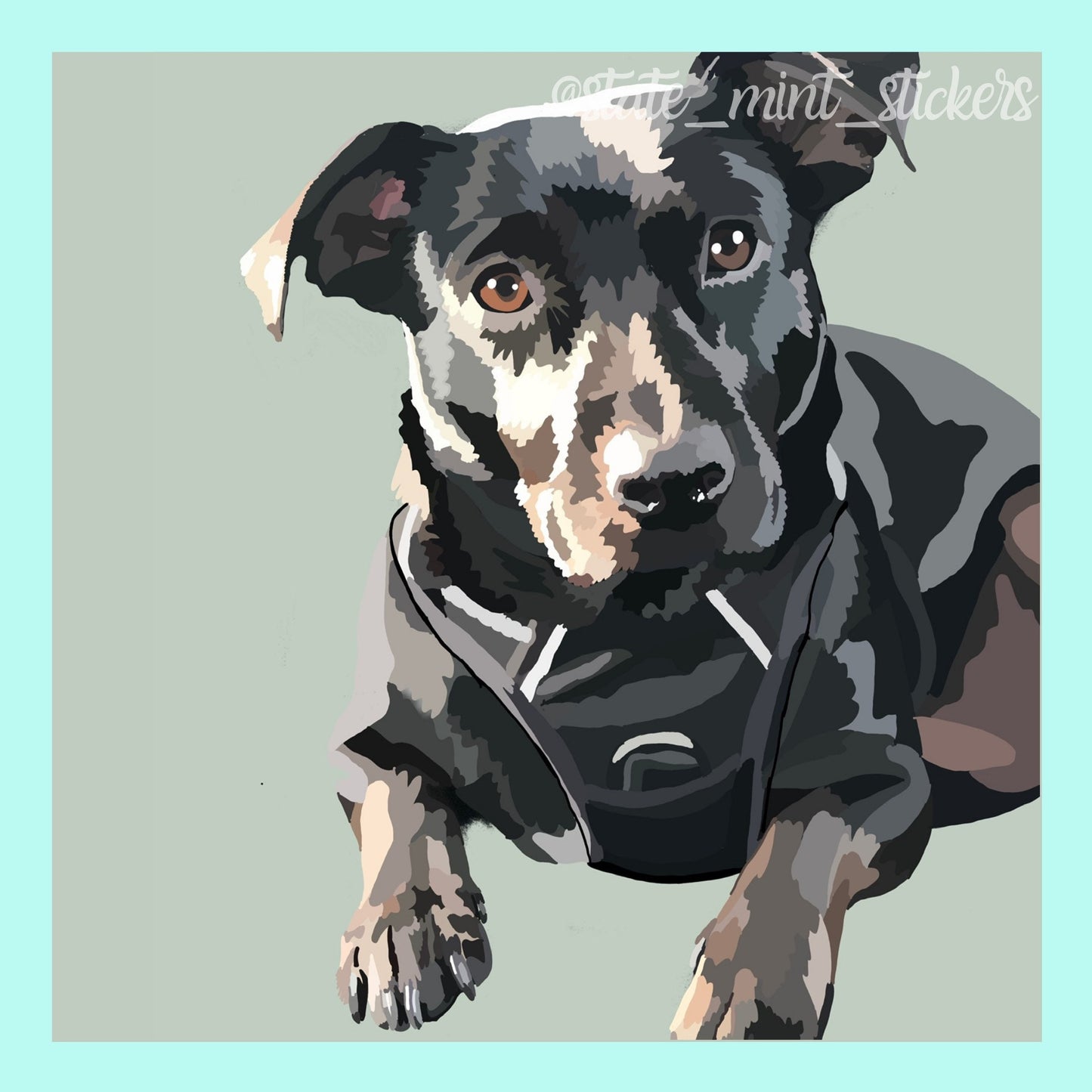 Custom Pet Portrait | Digital Download | 4x6 Print | 8x10 Print | Dog Painting, Cat Painting, Cat, Portrait | Illustration