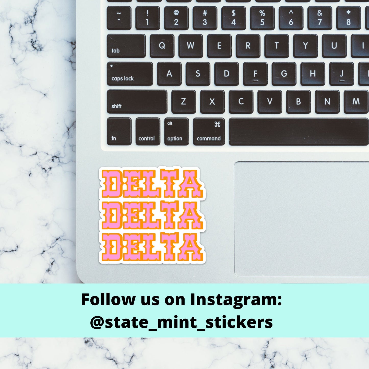 Delta Delta Delta Tri Delta Sorority Groovy Pink Cowgirl Themed Sticker | Official Licensed Product | 3.5" Wide