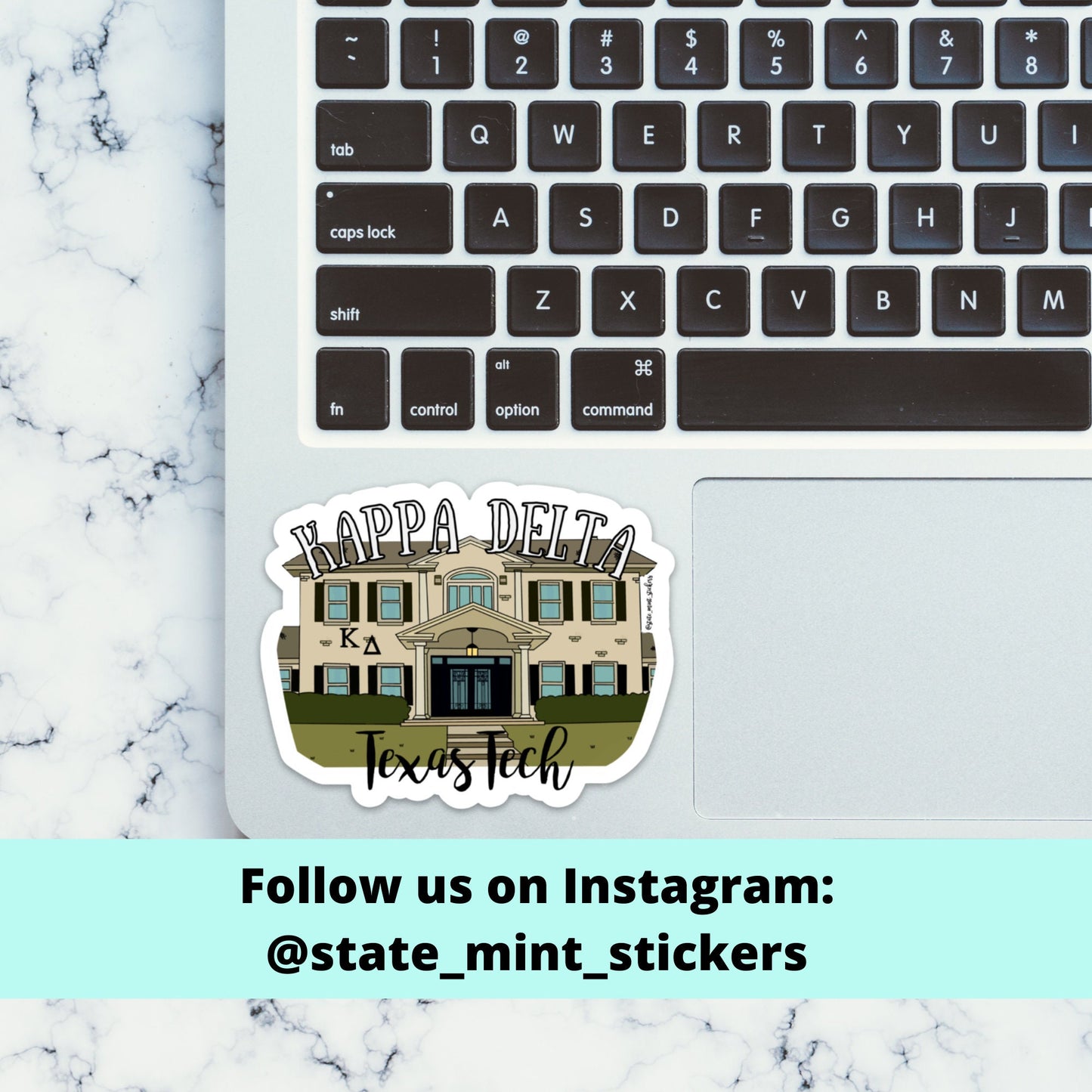 Custom Sorority House Stickers custom stickers of greek house, full color vinyl for laptop, car window, water bottle