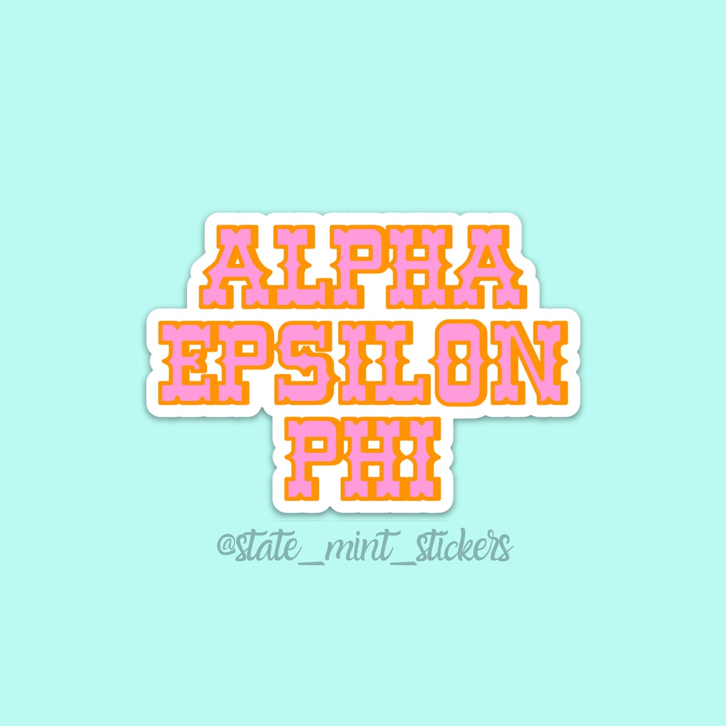Alpha Epsilon Phi AEPhi Cowboy / Cowgirl Sorority Sticker / Decal  | 3.5" Wide, big little, bid day, laptop sticker, sorority gift, pack