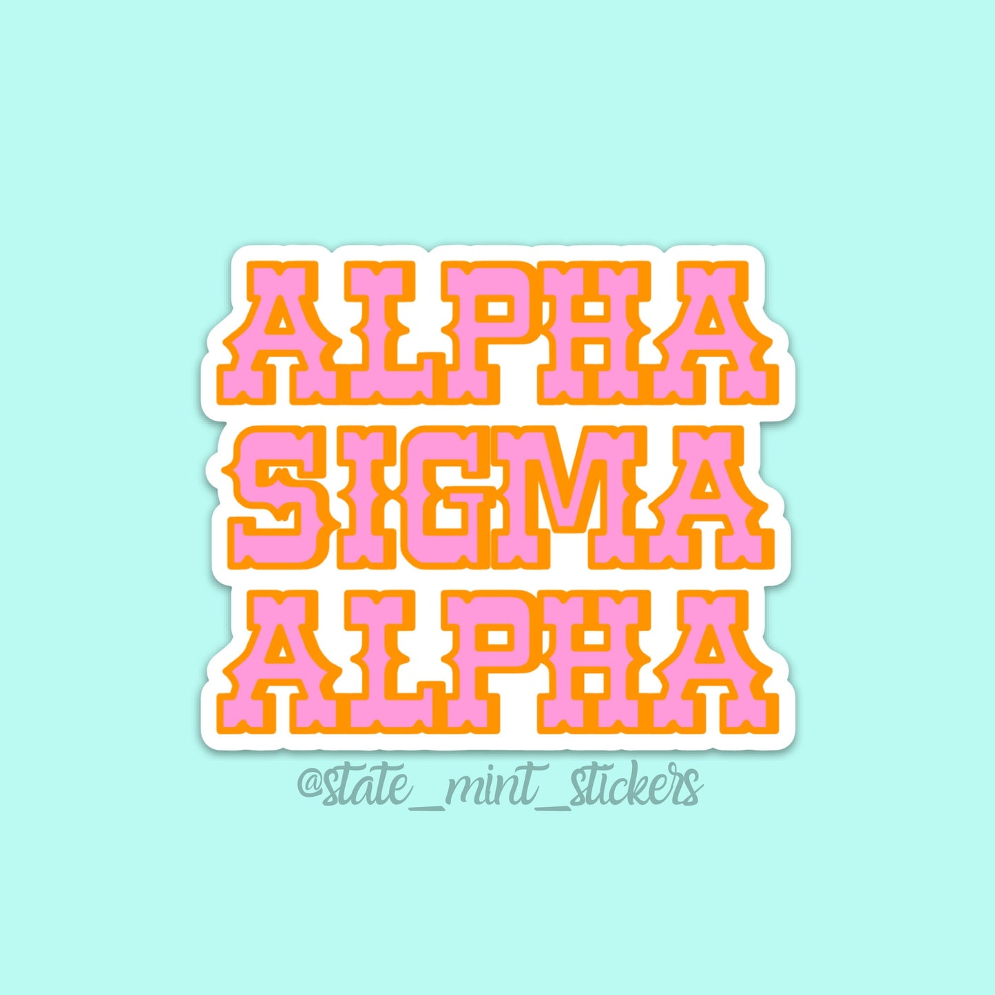 Alpha Sigma Alpha / Sorority Cowgirl Themed Sticker / Decal for car, laptop, water bottle, yeti, window, computer, big little, bid day