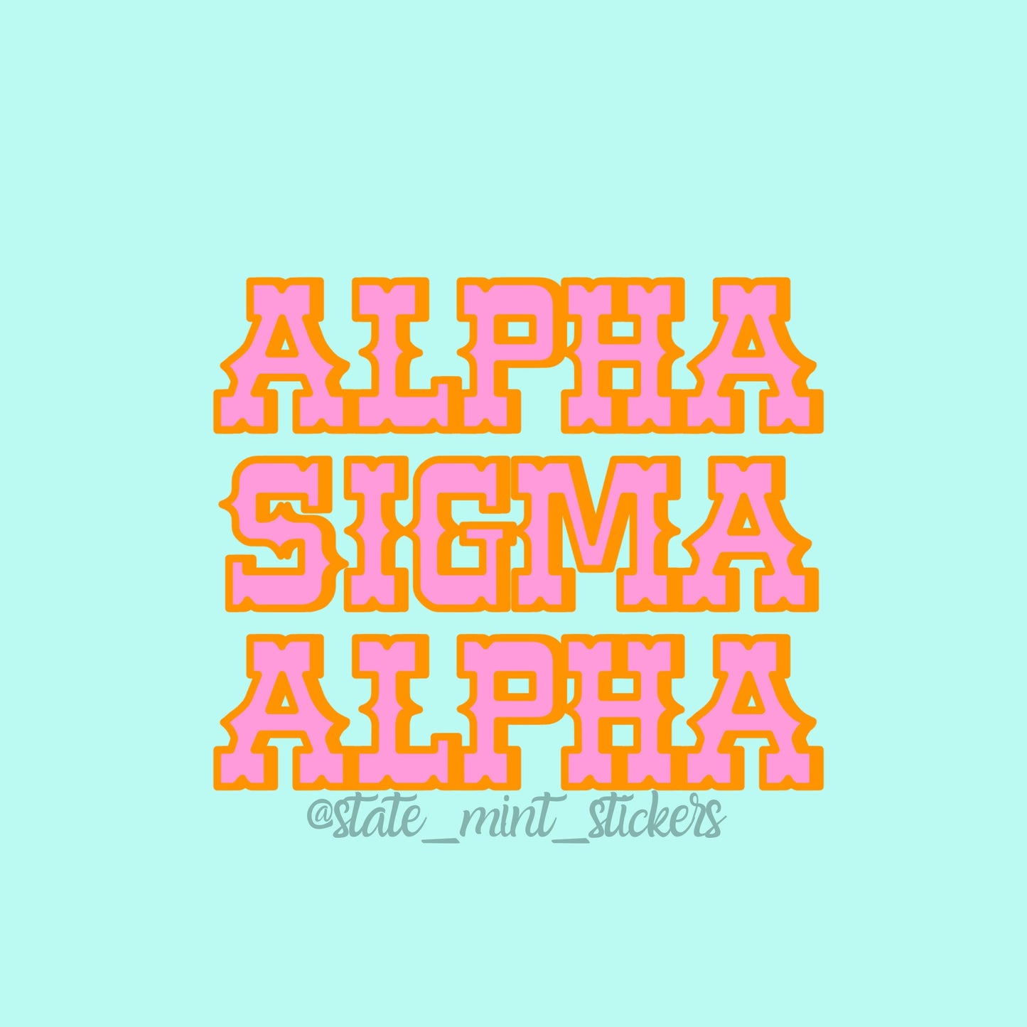 Alpha Sigma Alpha / Sorority Cowgirl Themed Sticker / Decal for car, laptop, water bottle, yeti, window, computer, big little, bid day