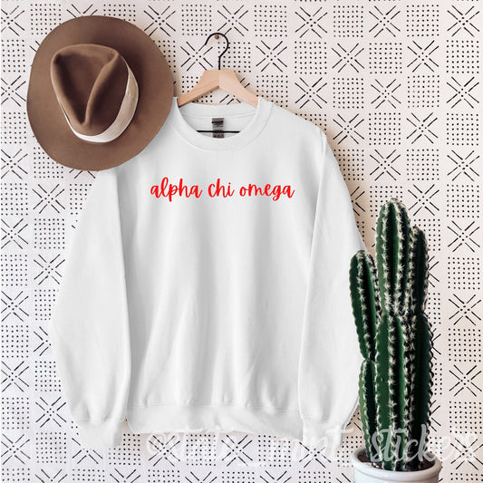 Sorority Gildan Pullover Crewneck Sweatshirt, Greek Tee, Big Little Gift, Big Little Reveal, Chi Omega Sweatshirt, Kappa T-shirt