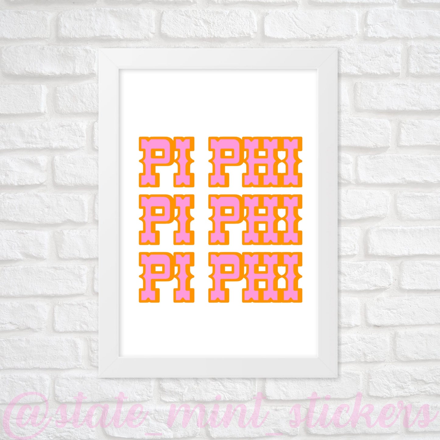 Pi Beta Phi Sorority Gallery Wall Art | Cowboy Cowgirl Western Bid Day Theme | DIGITAL DOWNLOAD | Download and print at home