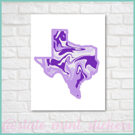 Purple and White Tarleton Printable Wall Art / Wallpaper / Art Print / Tarleton State TX | digital download instant print, college dorm art