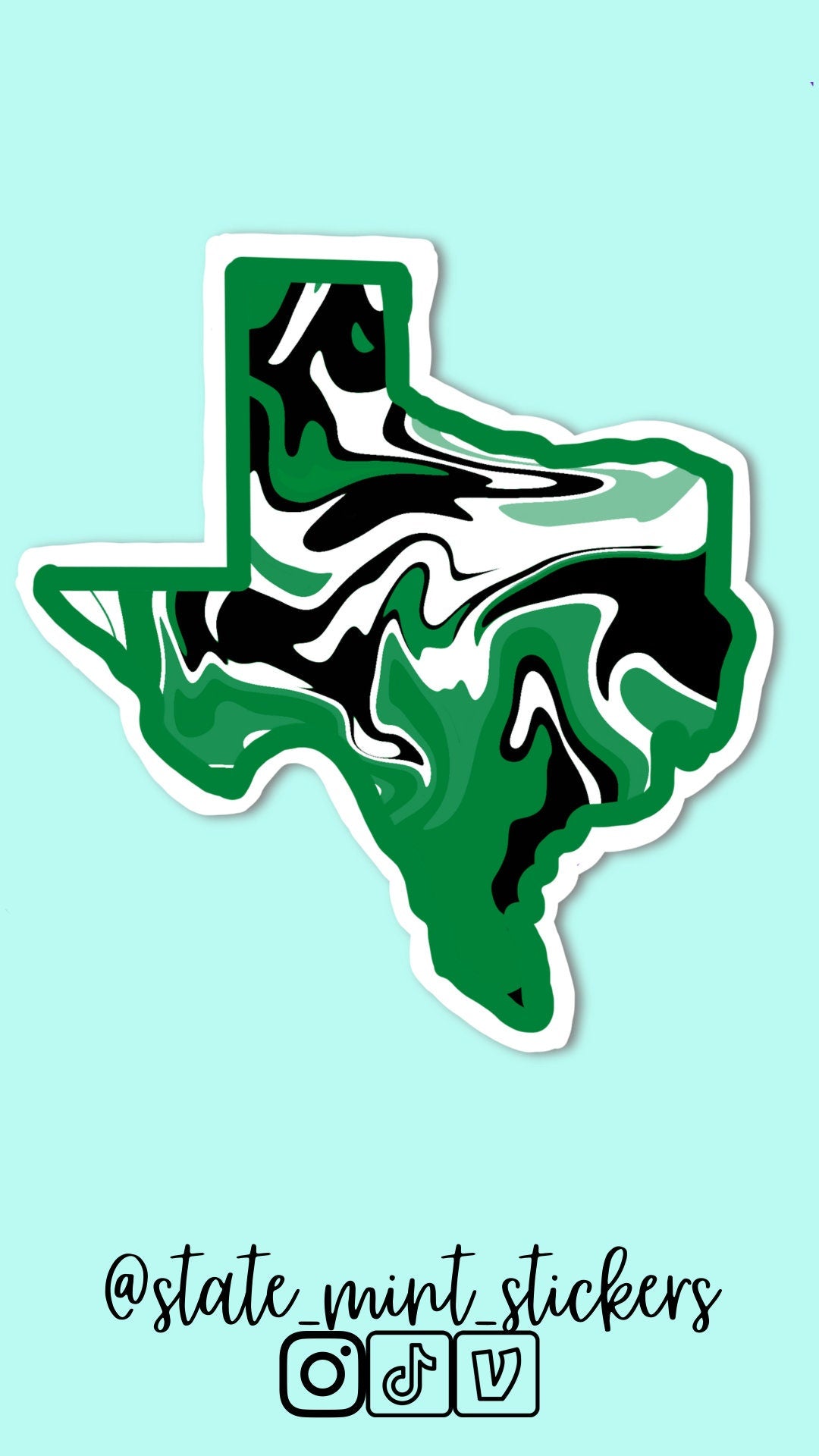 Green and Black UNT Sticker / Decal | For Graduate / Alumni / Student | For Car, Laptop, Cooler, Flask, Water Bottle / Graduation / Grad