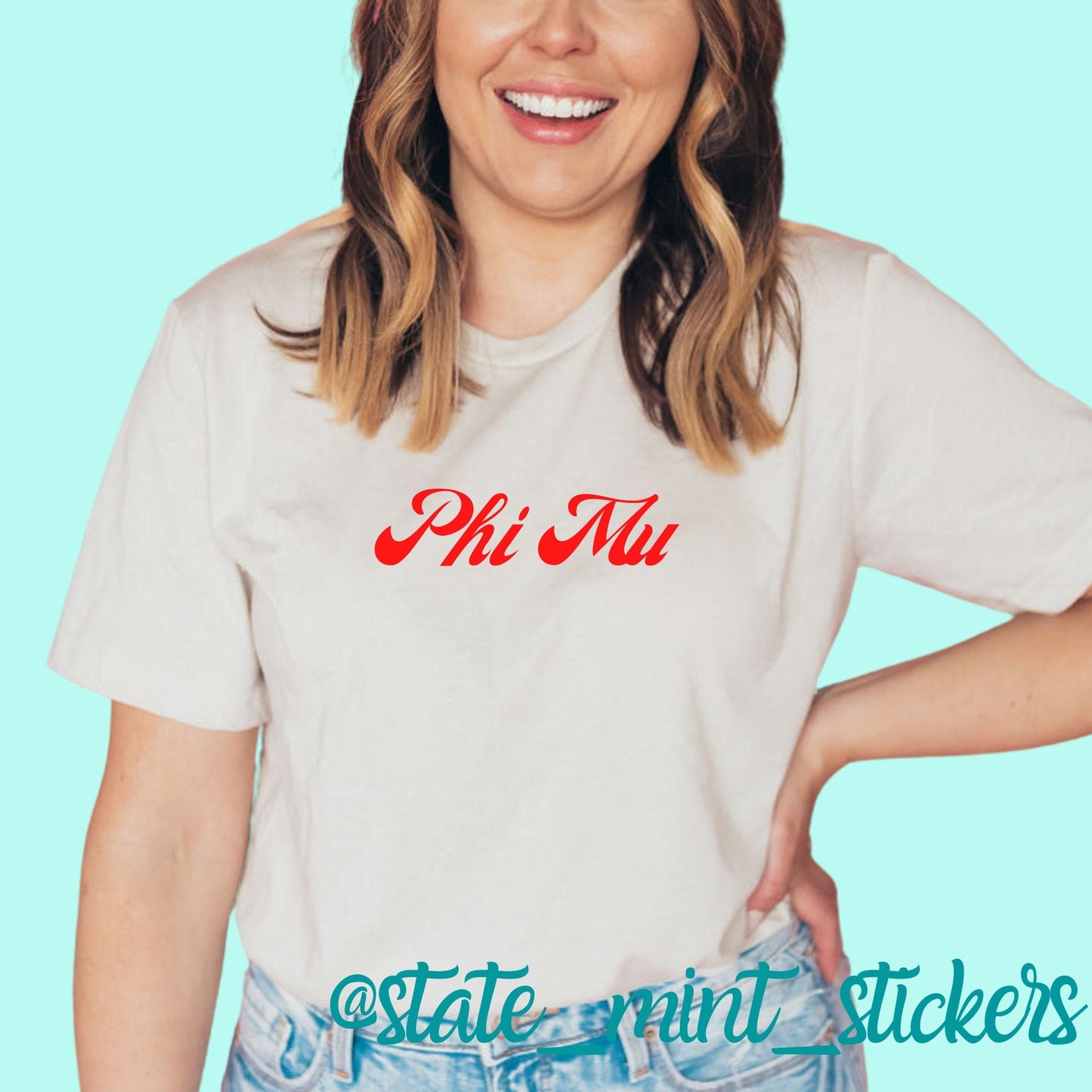Phi Mu Sorority | Bella+Canvas Short Sleeve Tee
