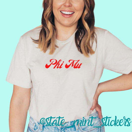 Phi Mu Sorority | Bella+Canvas Short Sleeve Tee