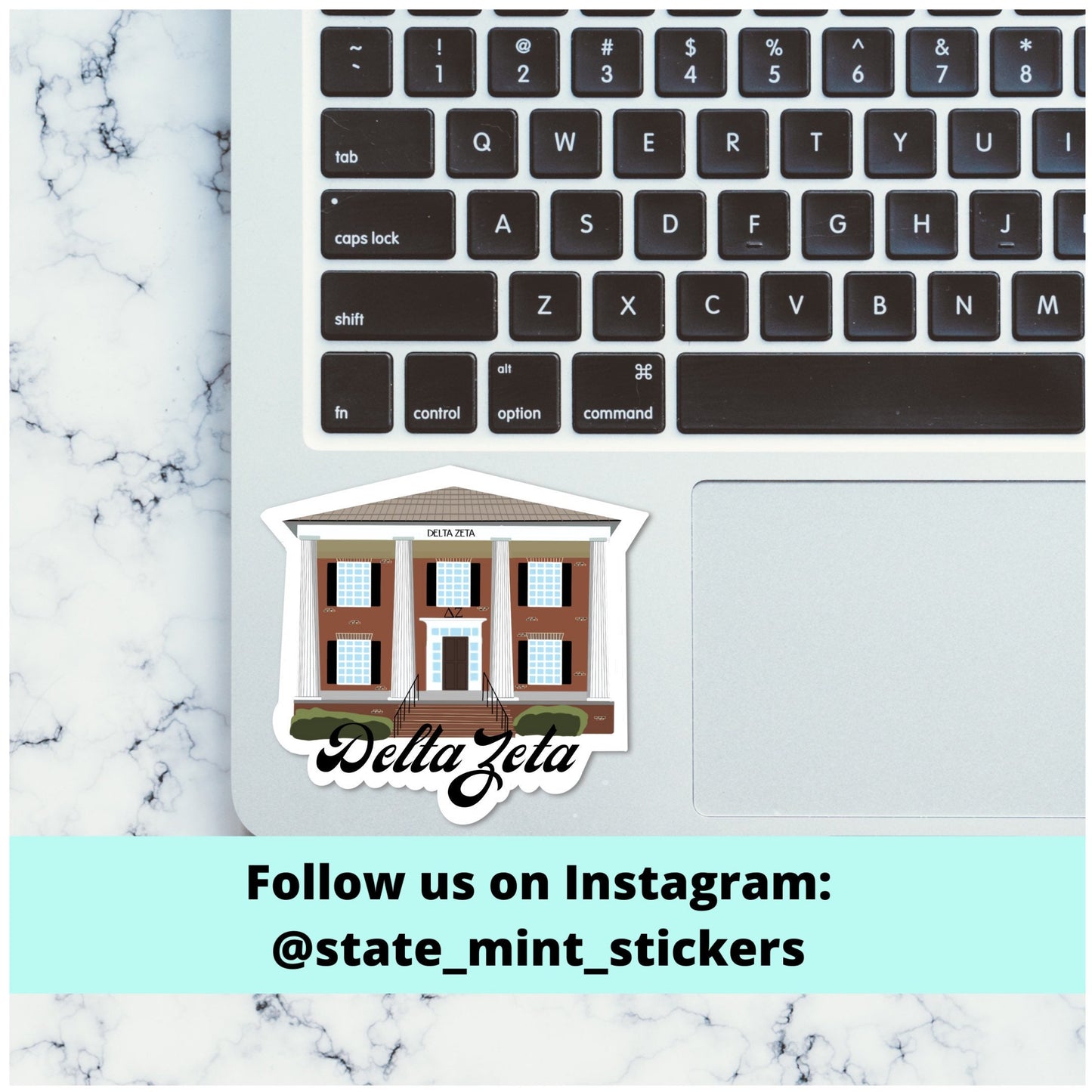 Delta Zeta Sorority House UGA University of Georgia Milledge Avenue Greek House Sticker / Decal