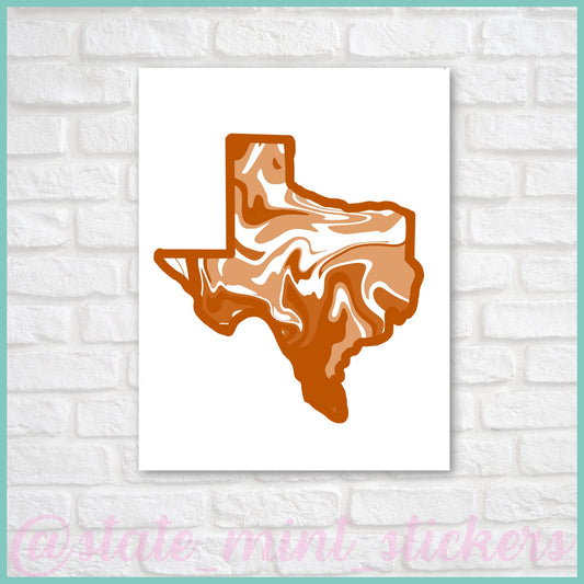 Burnt Orange and White Texas Dorm Art / Wallpaper / Art Print / UT Austin University of Texas | digital download instant printable